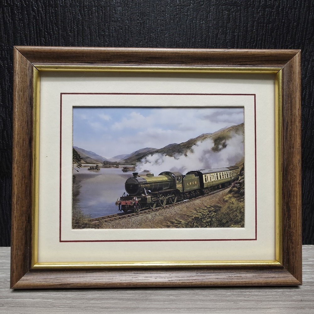 Vintage Railway Art Print Return To The Highlands 466 LNER Steam Train Framed